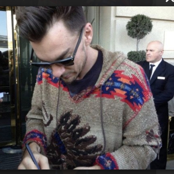 Ralph Lauren Handknit Southwestern Indian Head Blanket Cardigan Poncho XXS Japan - Picture 9 of 13